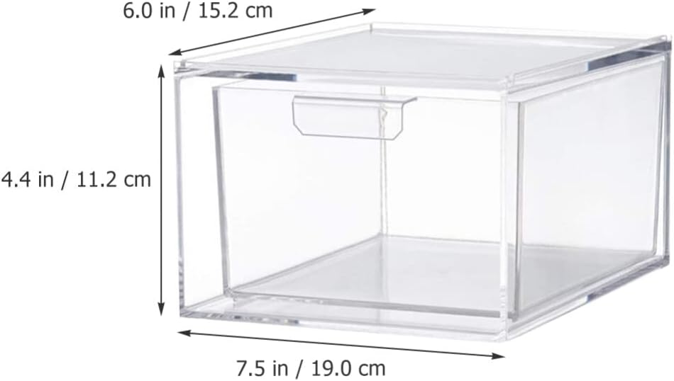Alipis Drawer Storage Organizer Stackable Storage Drawers for Desktop Laundry‼️item dimensions vary 1 big and 1 small container great for laundry area or office (light scratches on outer edges‼️